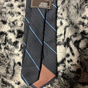 John Henry Vintage Necktie Striped Design Made In USA